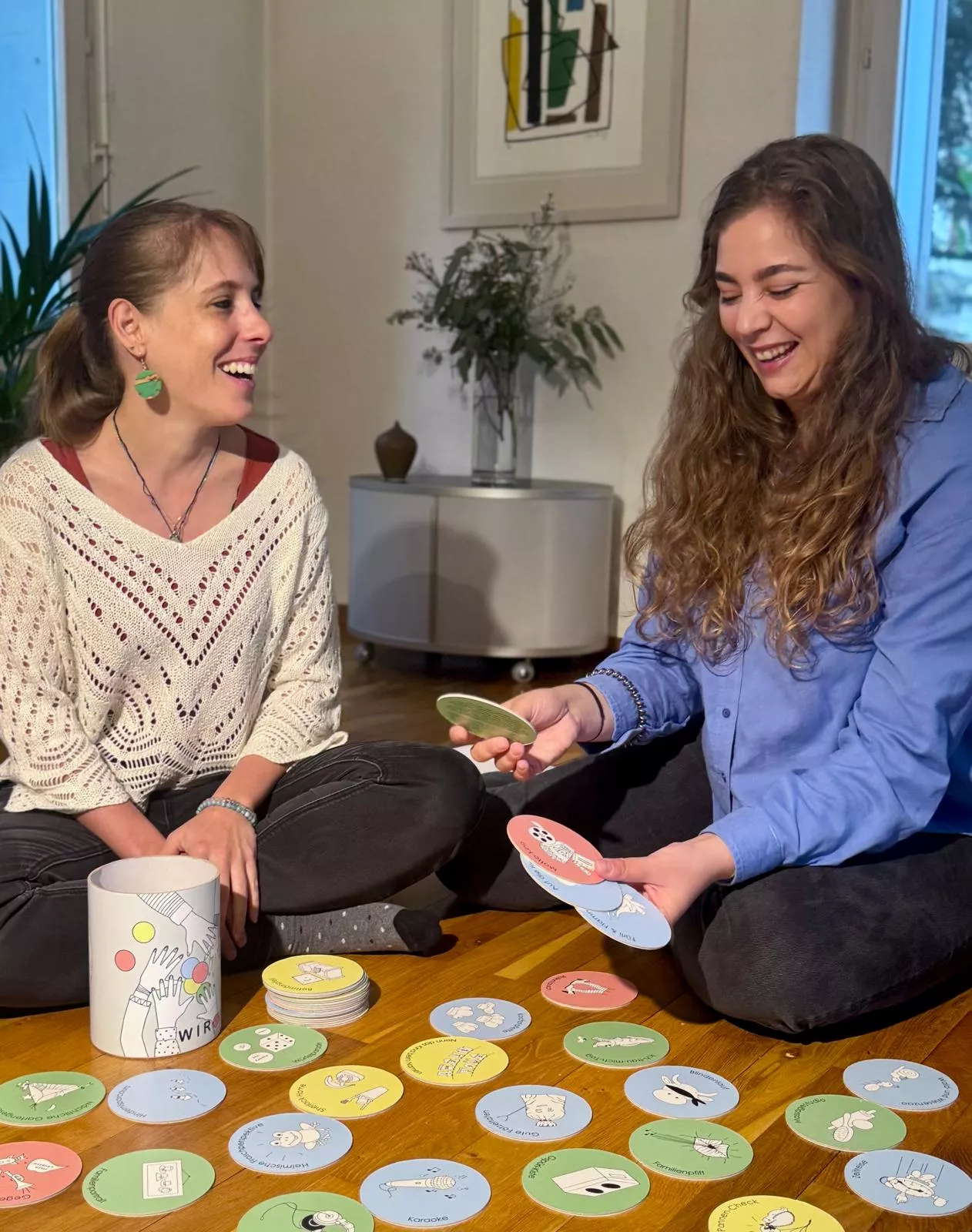 Fabi und Steffi beim Spielen